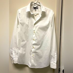 Express Men’s Fitted Button-Up Dress Shirt